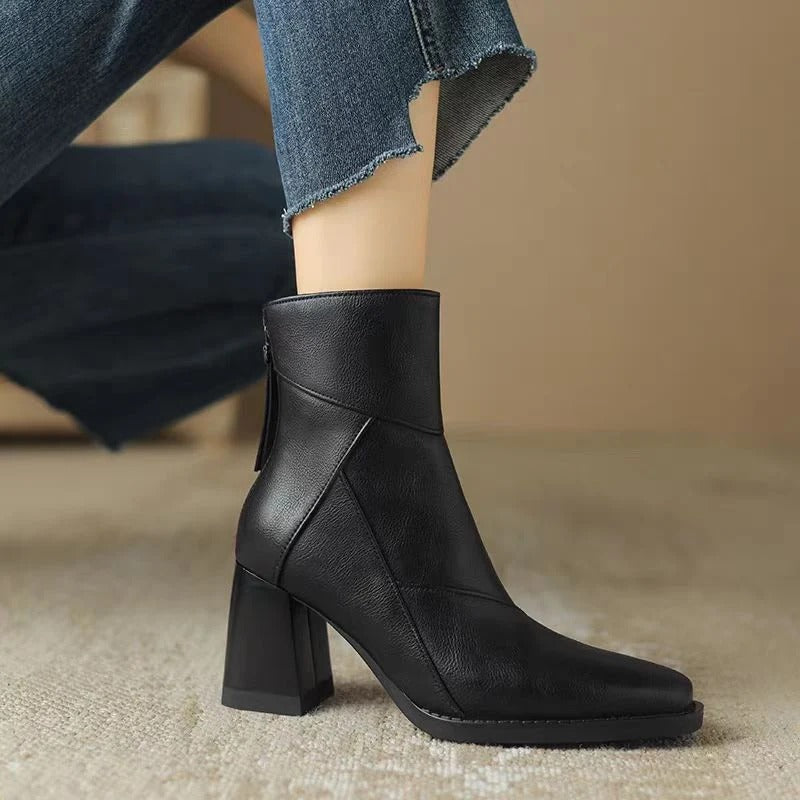 Women's Comfortable Boots Soft Cushioning Slip-On Design Warm Lining