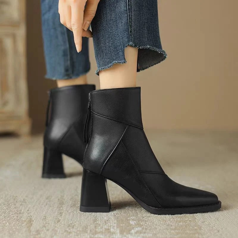 Women's Comfortable Boots Soft Cushioning Slip-On Design Warm Lining