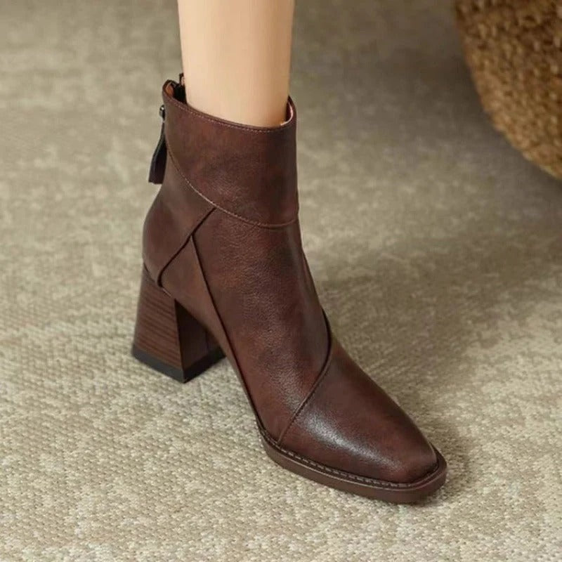 Women's Comfortable Boots Soft Cushioning Slip-On Design Warm Lining