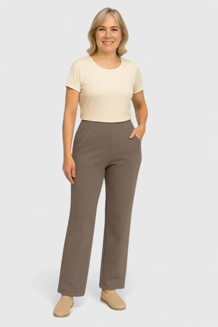 Elegant Trousers Straight-Leg Comfort