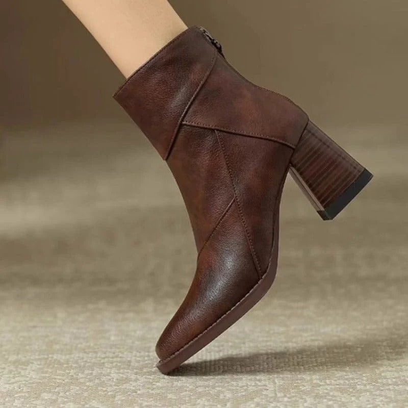 Women's Comfortable Boots Soft Cushioning Slip-On Design Warm Lining