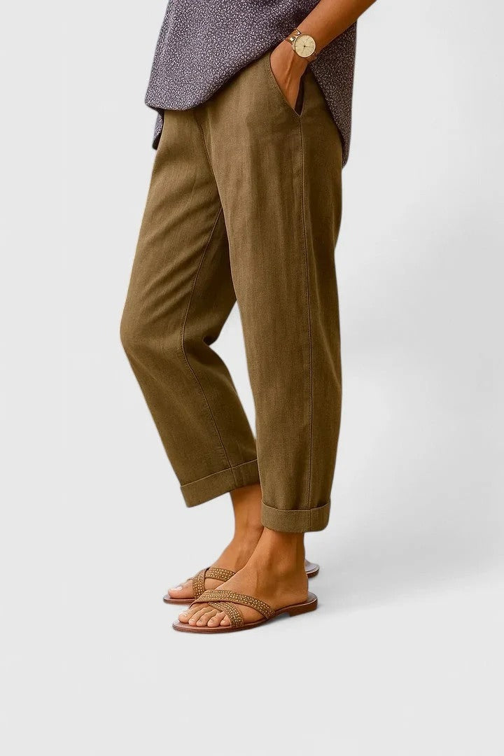 Breathable Straight-Leg Trousers Summer Weight