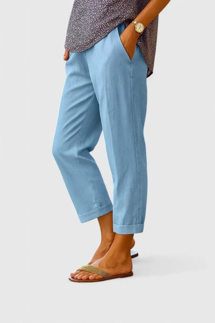 Breathable Straight-Leg Trousers Summer Weight