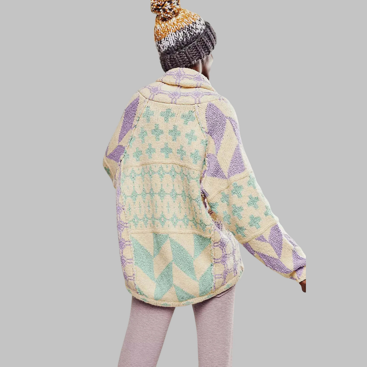 Button-Down Elegant Cardigan Oversized One Size Fits All