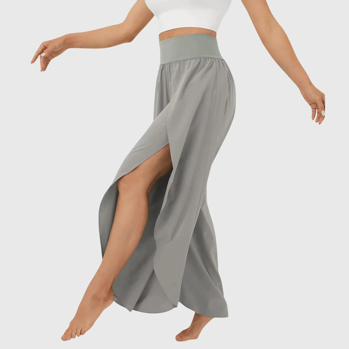 Flared Lightweight Trousers Integrated Shorts Summer