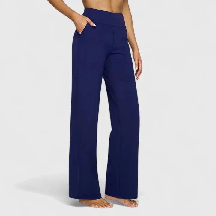Elegant Trousers Straight-Leg Comfort