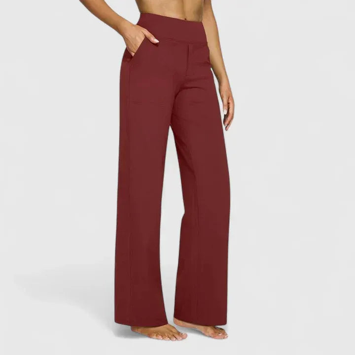 Elegant Trousers Straight-Leg Comfort