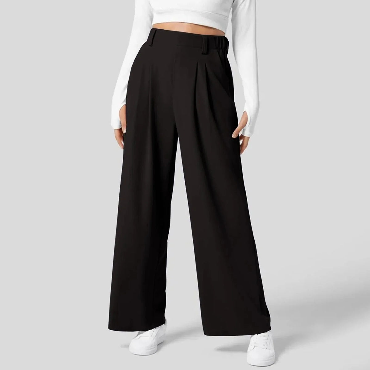 Wide-Leg Pants High-Waist, Comfortable Fit