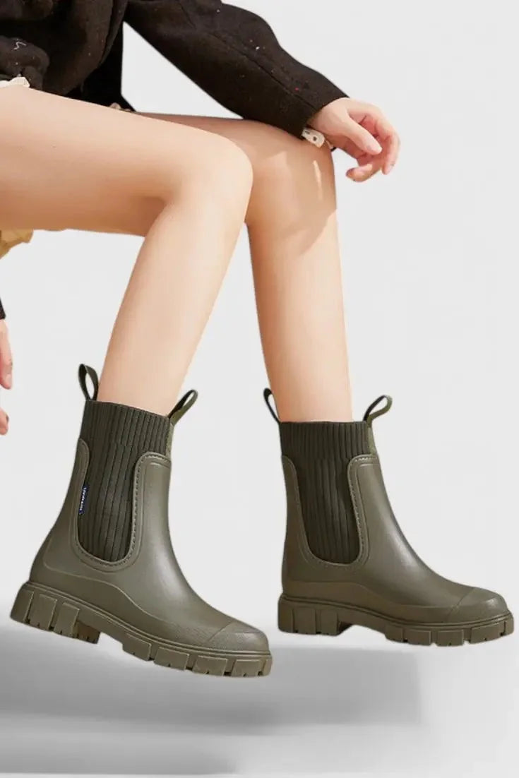 Waterproof Chunky Chelsea Boots