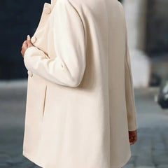 Stand Collar Button Coat