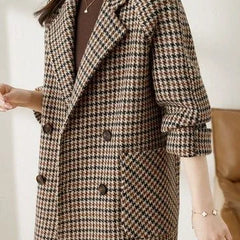 Houndstooth Blazer Coat