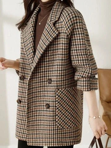 Houndstooth Blazer Coat