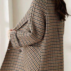 Houndstooth Blazer Coat