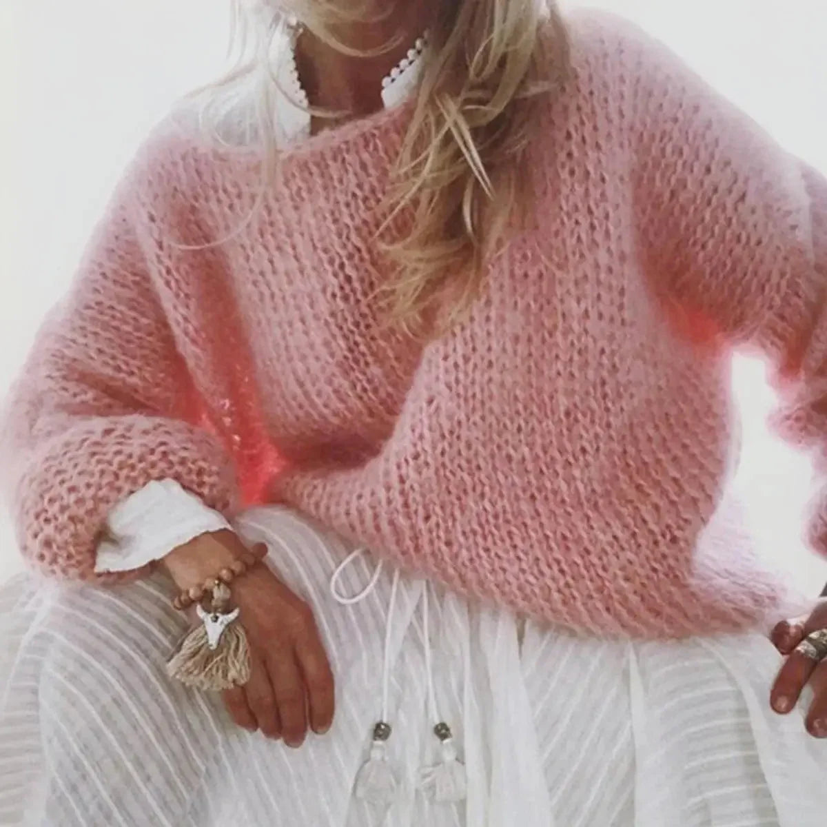 Oversized Mohair Blend Sweater