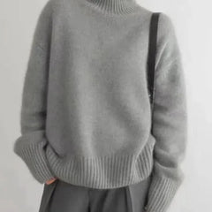 High-Neck Cashmere Sweater