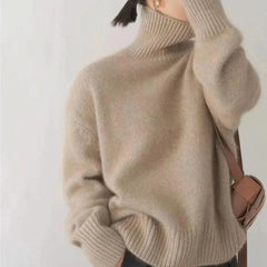 High-Neck Cashmere Sweater