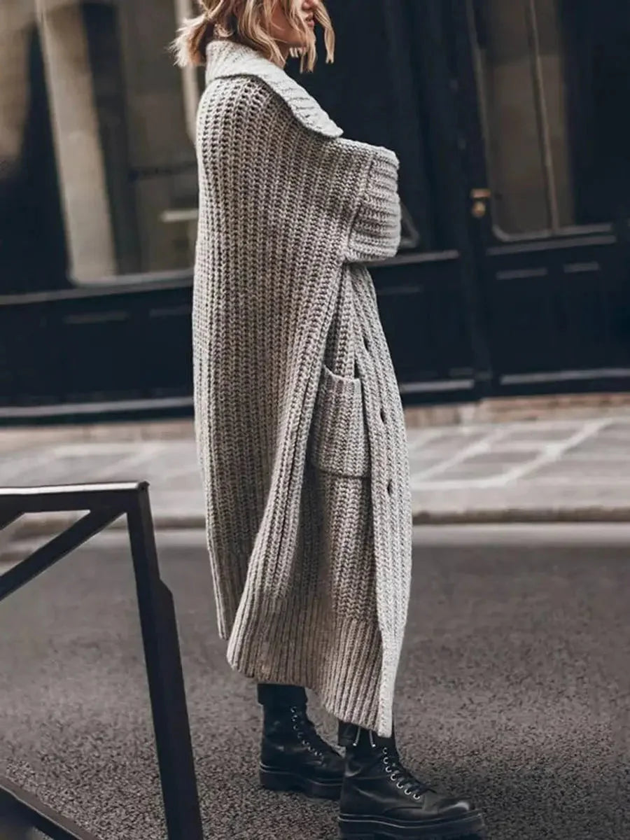 Chunky Knit Longline Cardigan