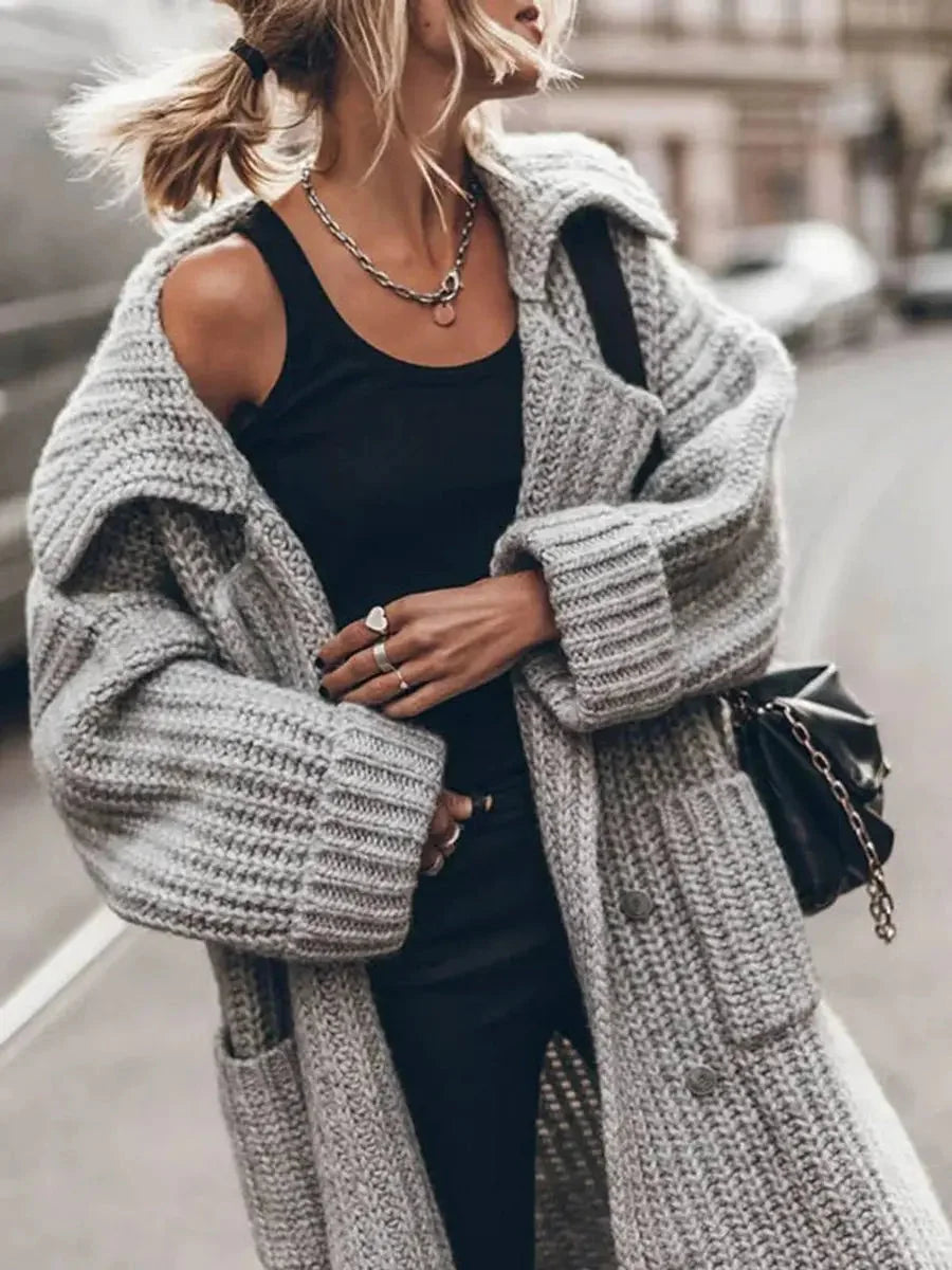 Chunky Knit Longline Cardigan