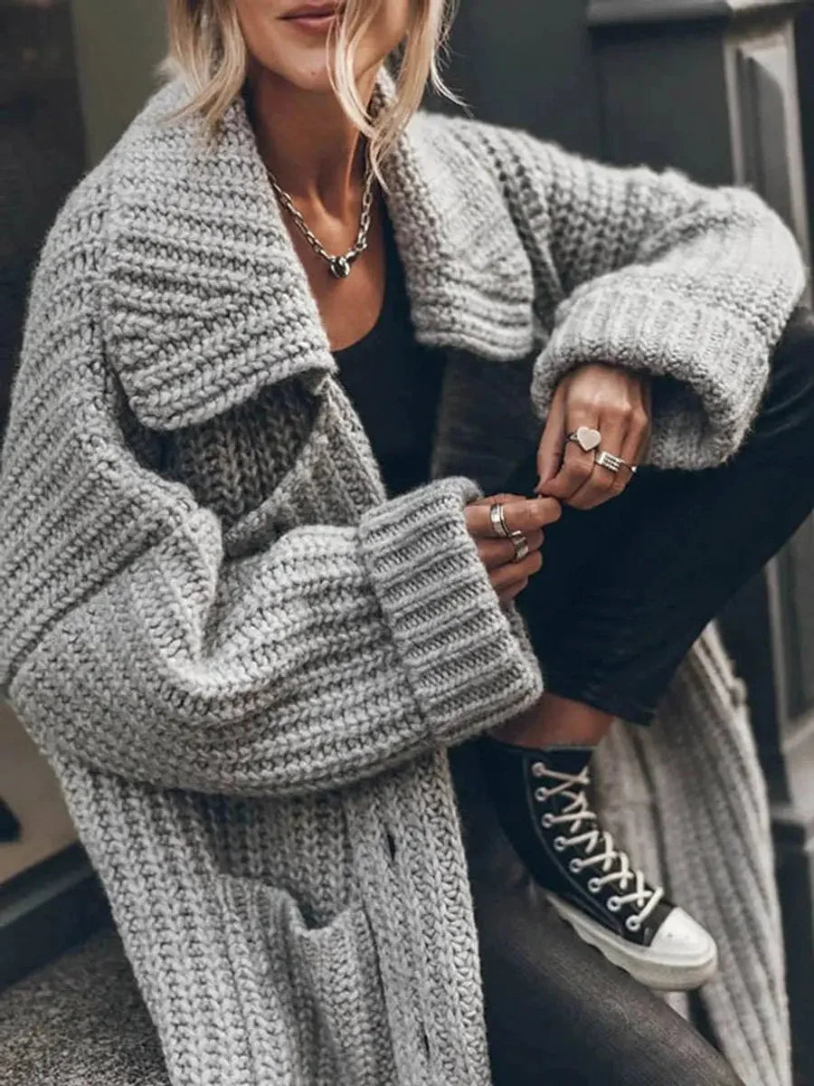 Chunky Knit Longline Cardigan