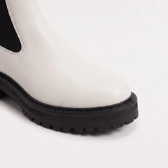 Platform Lug-Sole Chelsea Boots