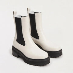 Platform Lug-Sole Chelsea Boots