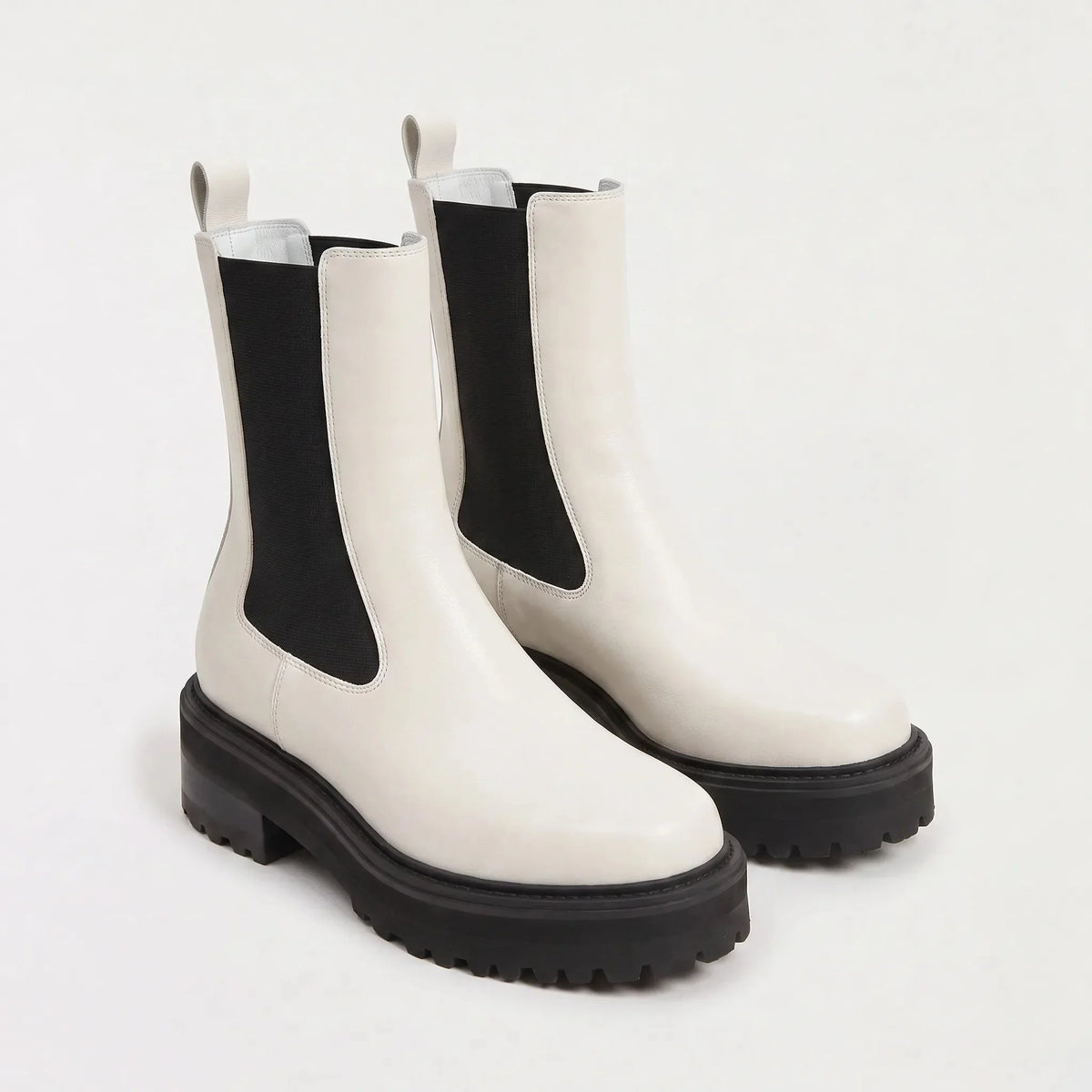 Platform Lug-Sole Chelsea Boots